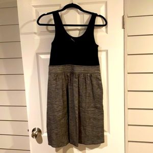 Bebe black and gray babydoll dress